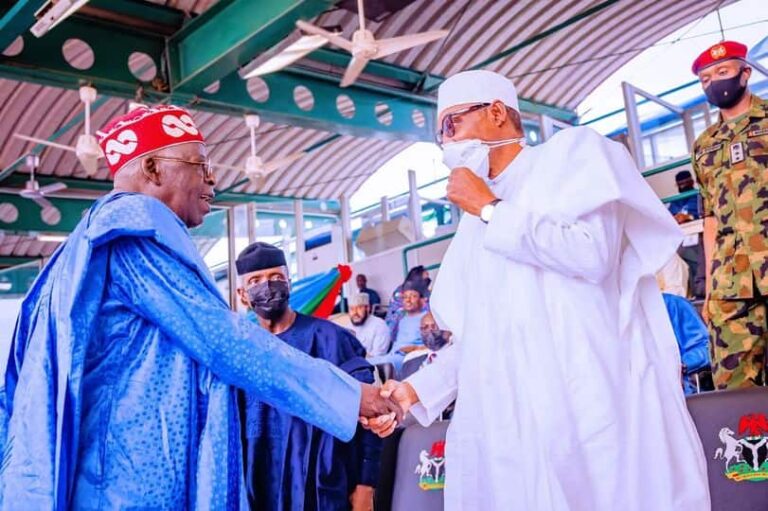Zan mara wa Tinubu baya don shi ya fi dace wa ya mulki Nijeriya — Buhari Zan mara wa Tinubu baya don shi ya fi dace wa ya mulki Nijeriya — Buhari