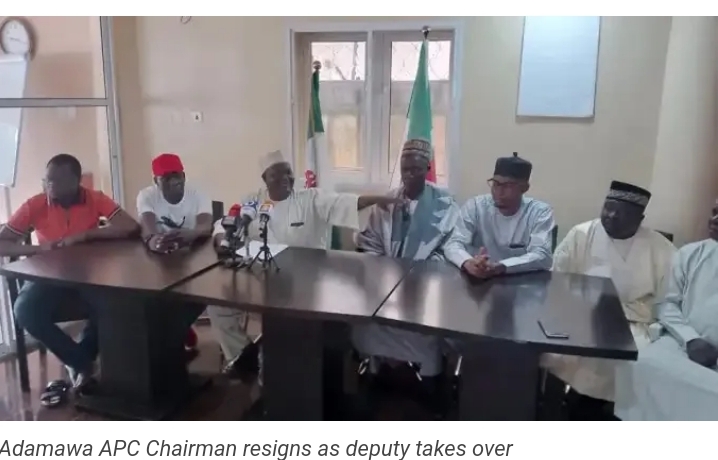 Ciyaman ɗin APC na Jihar Adamawa ya yi murabus Ciyaman ɗin APC na Jihar Adamawa ya yi murabus