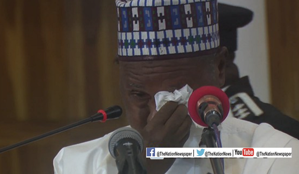 Masari ya zubar da hawaye yayin gabatar da kasafin kuɗi na ƙarshe ga Majalisa Masari ya zubar da hawaye yayin gabatar da kasafin kuɗi na ƙarshe ga Majalisa