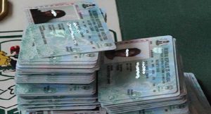 Stack of PVCs at INEC office