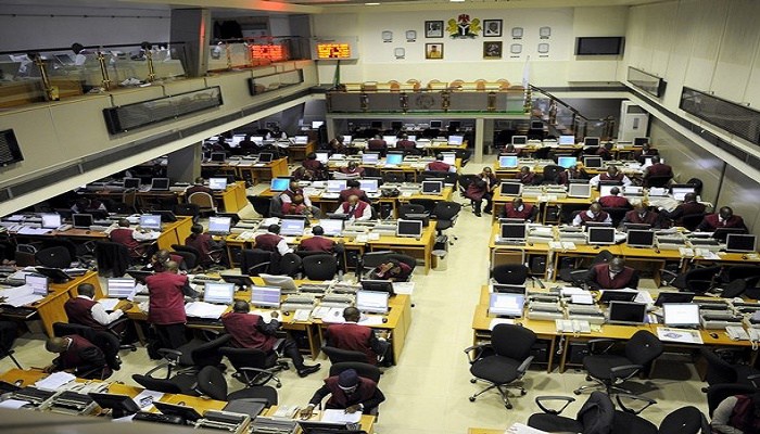 The floor of the Nigerian Stock Exchange
