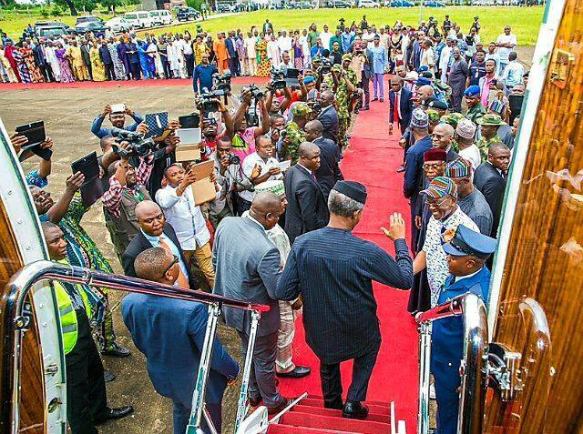Osinbajo visits Benue IDPs, says killings not product of any planned agenda