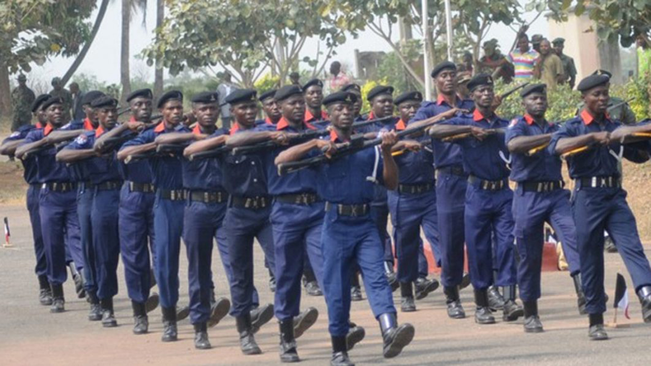 NSCDC personnel on parade