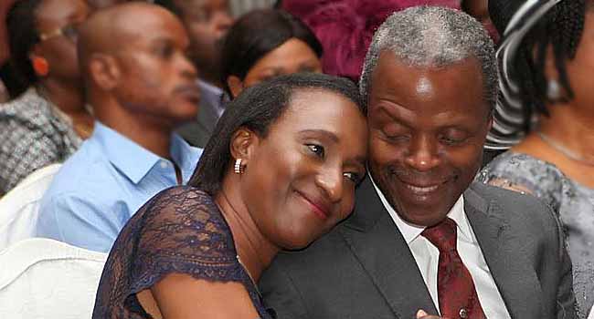 Vice President Yemi Osinbajo and wife