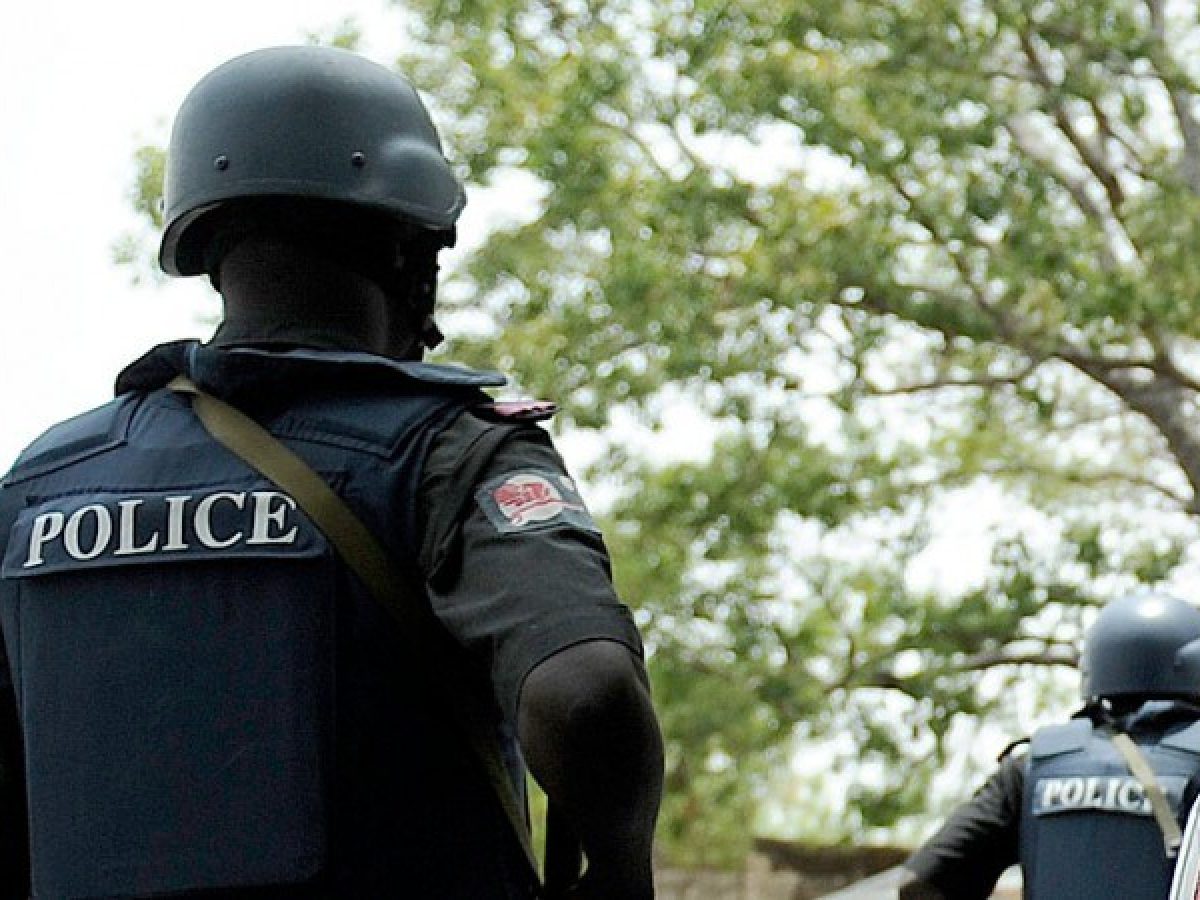 A mobile policeman on duty