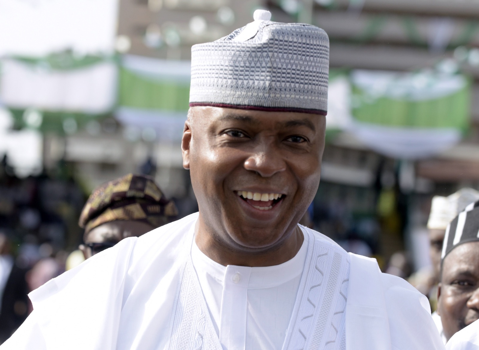 A photo taken on May 29, 2015 show Senator Bukola Saraki. Saraki, a former governor of Kwara State, was elected Senate President in Abuja on June 9, 2015. AFP PHOTO / PIUS UTOMI EKPEI (Photo credit should read PIUS UTOMI EKPEI/AFP/Getty Images)