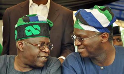 Former Lagos State governor,Tinubu and Minister of Works and Housing, Babatunde Fashola