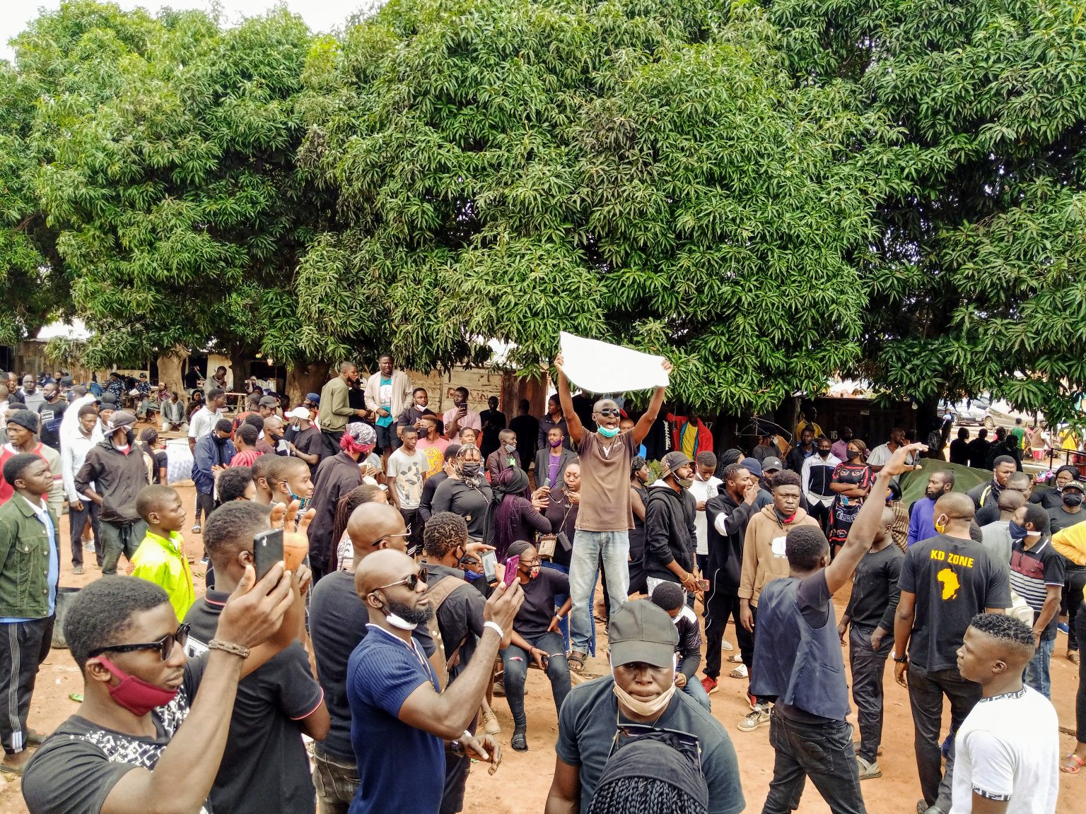 Some youths on Saturday protested what they called “the unabated killings in the southern part of Kaduna State”, along NNPC Junction, Kachia road, Kaduna on Saturday August 8, 2020