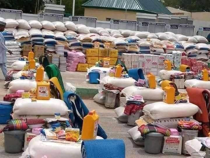 Relief materials for flood victims in Zamfara