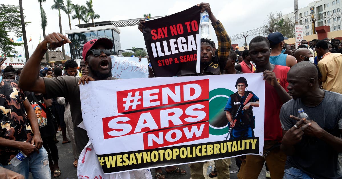 End SARS protesters