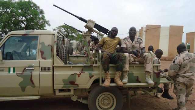 Nigerian Army gun truck