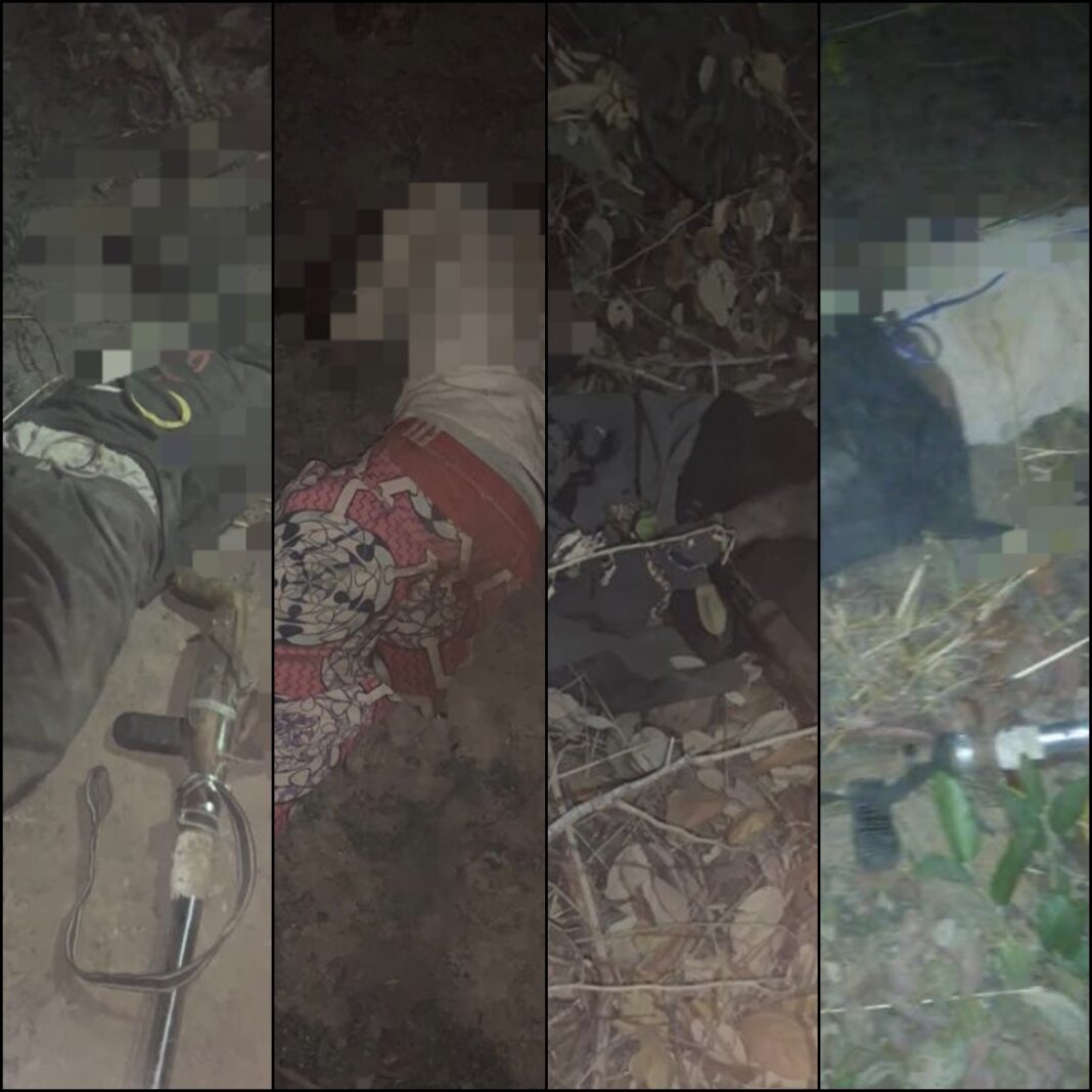 The bodies of the bandits killed by Nigerian troops in Kaduna