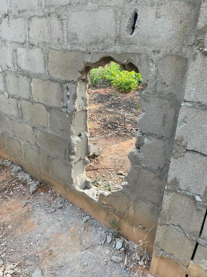 The breached fence of the Federal College of Forestry Mechanization, Afaka, Igabi Local Government Area of Kaduna State.