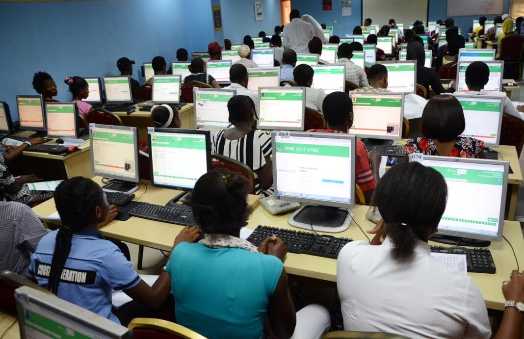 Candidates sitting for JAMB UTME examination
