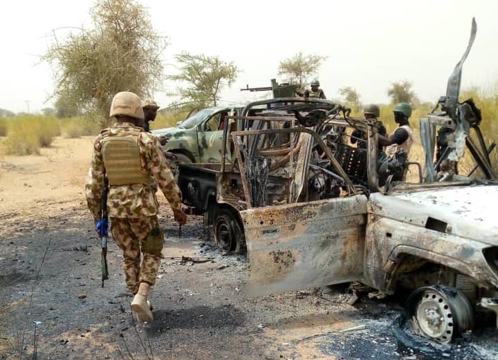 Nigerian troops lose 7, kill 24 ISWAP terrorists during attack at Military Base in Rann