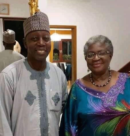 Adamu Abdulhamid with WTO President Ngozi Okonjo-Iweala