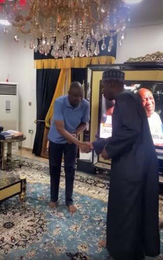 A screengrab from the video of Mr Kyari's visit to Senator Kashim Shettima