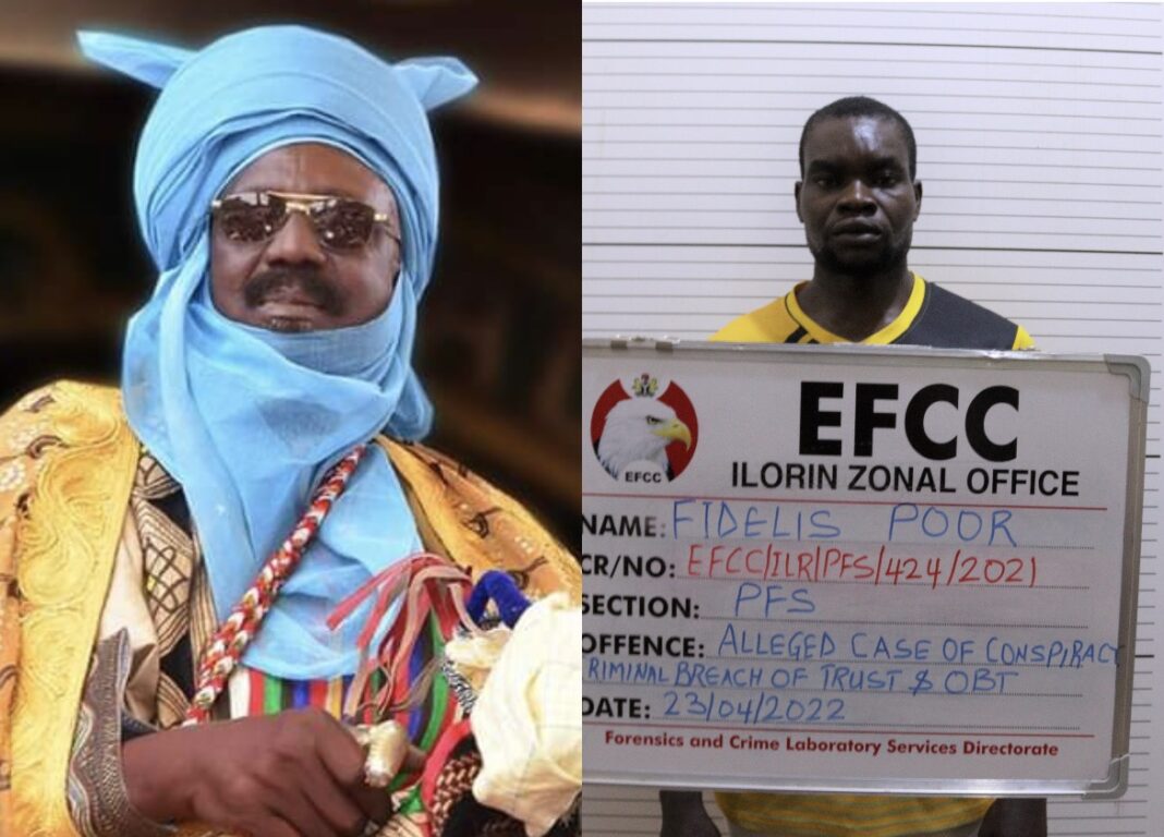 Emir of Kuta Idris Sero Abubakar and Mr Fidelis Poor