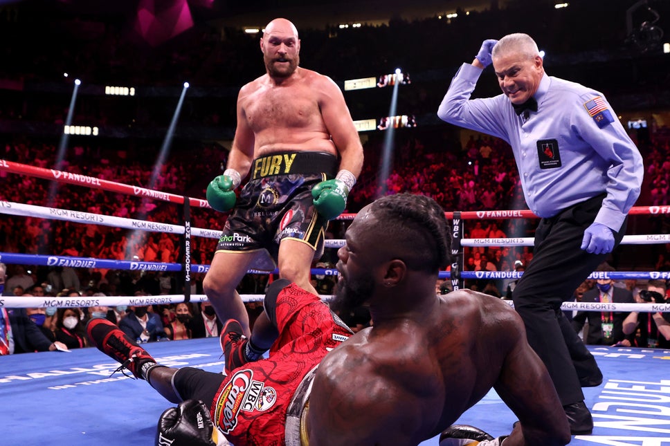Fury retains world boxing heavyweight title after brutal victory over Whyte