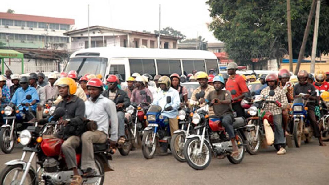 FILE PHOTO: Commercial motorcyclists in Lagos