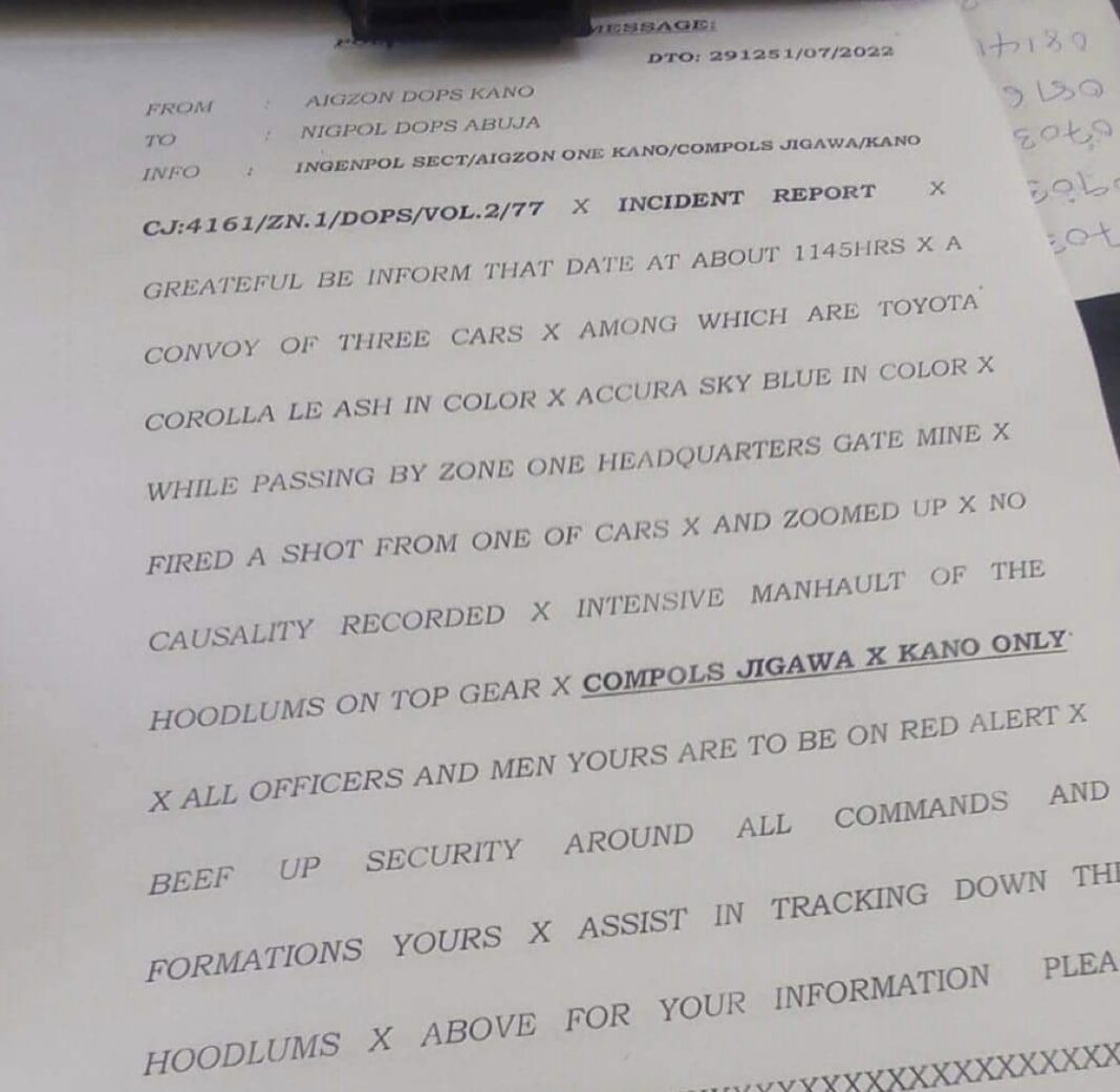 A situation report on Kano police command shooting