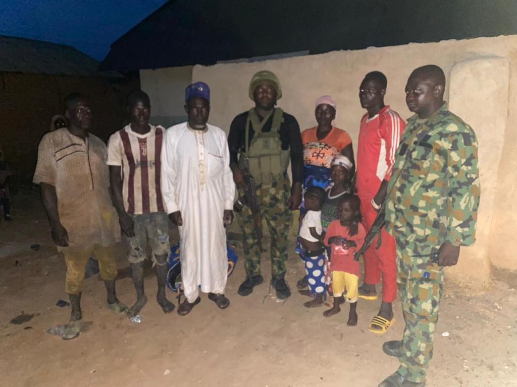 The seven victims are identified as follows: Joseph Ishaku, John Bulus, Gloria Shedrack (and her four children): Jimre Shedrack, Jonathan Shedrack, Angelina Shedrack and Abigail Shedrack