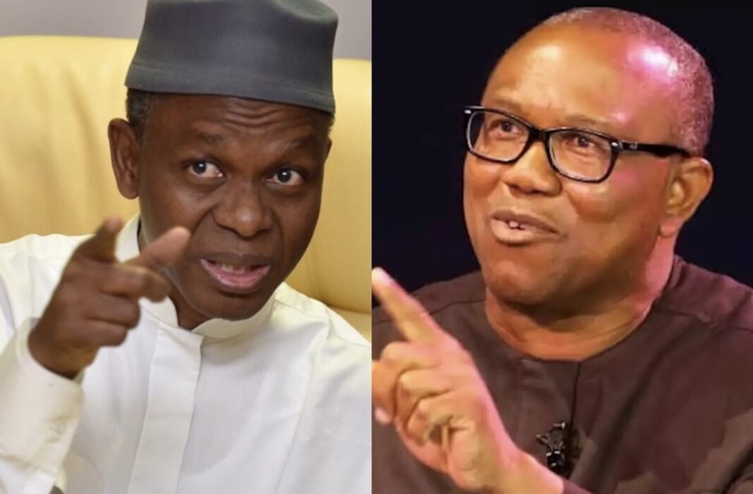 Governor Nasir El-Rufai and Peter Obi