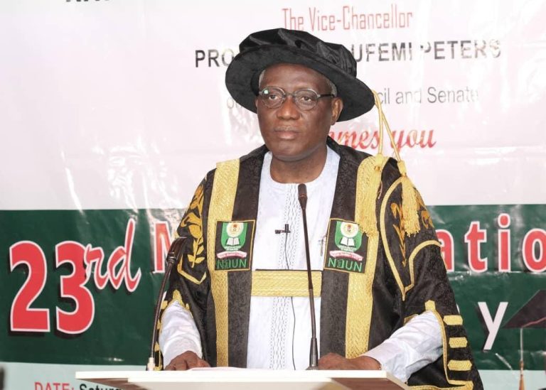 Prof. Olufemi Peters, Vice Chancellor, National Open University of Nigeria (NOUN).
