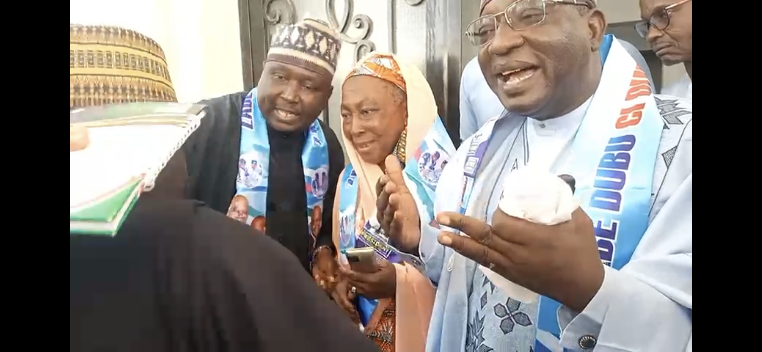 A screengrab from a short video of the assault