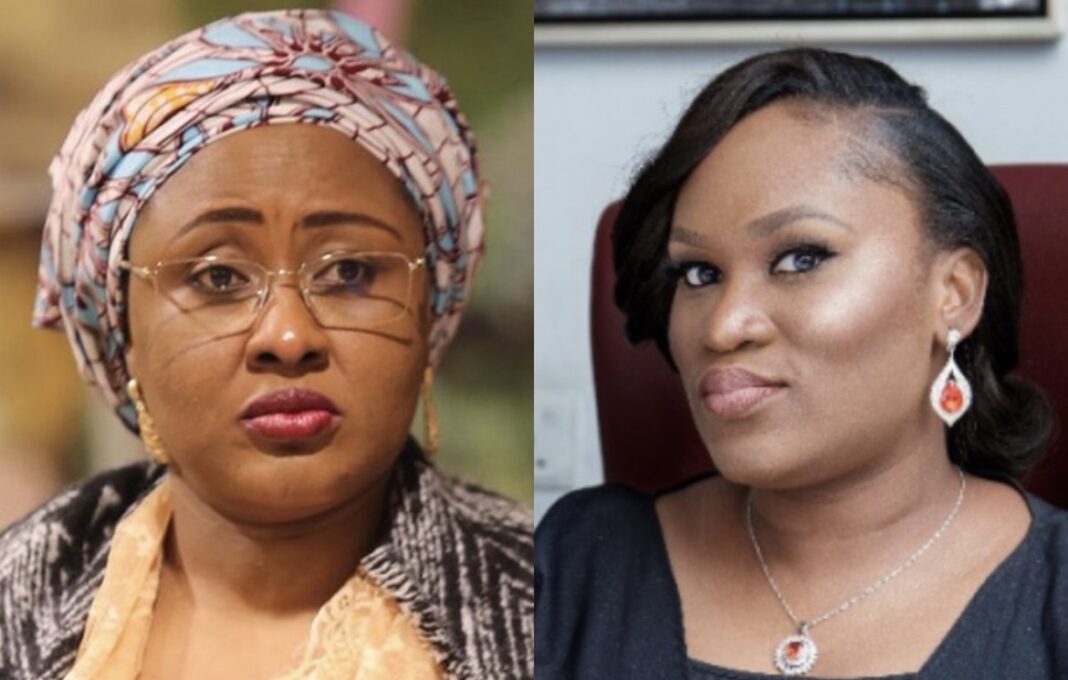 Aisha Buhari and Zainab Kassim
