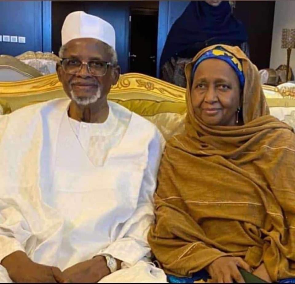 Aminu Dantata with his late wife Hajiya Rabi