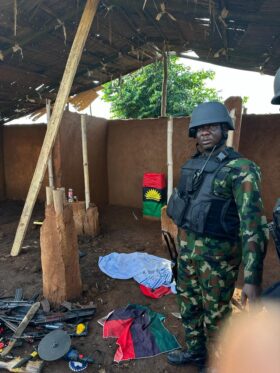 Troops sack IPOB/ESN enclave, capture gunmen, fire arms