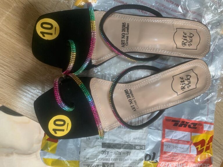 The shoes in which drugs were concealed