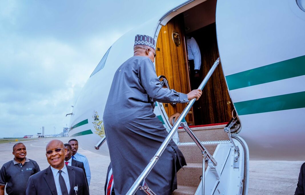 Vice President Kashim Shettima on Sunday departed Nigeria to represent President Bola Tinubu at the 3rd Belt and Road Initiative, BRI Forum in Beijing, China, holding from October 16 to 18.