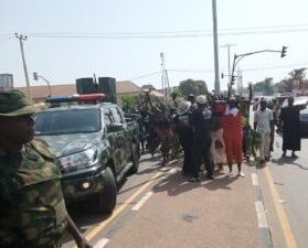 Nigerian Army while dispersing protesters in Nasarawa