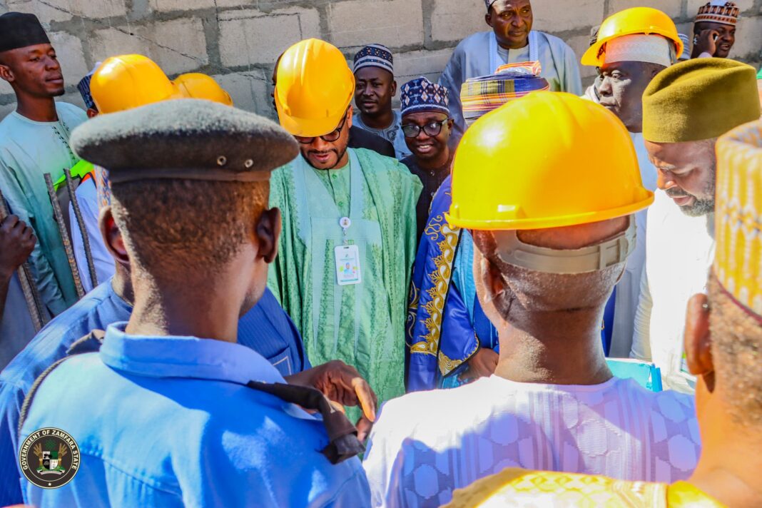 Governor Dauda Lawal during the commissioning of one of the projects