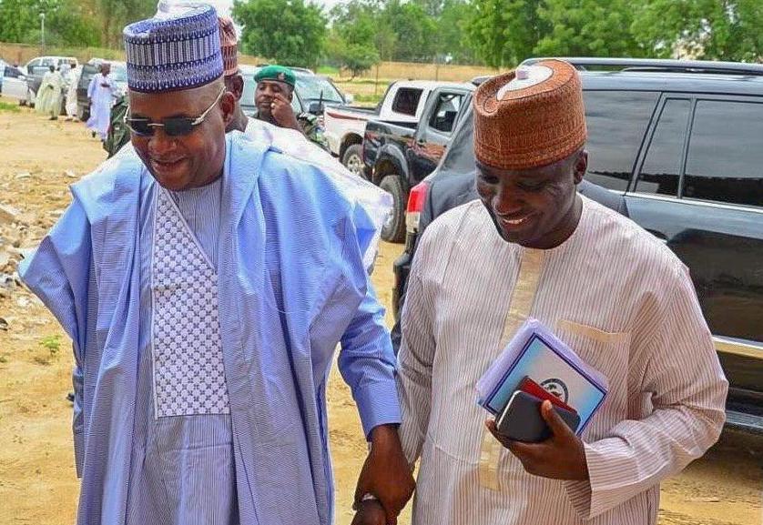 Vice President Kashim Shettima (left) with late Isa Gusau