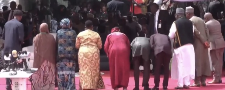 Abuja perm secs bow to greet President Bola Tinubu