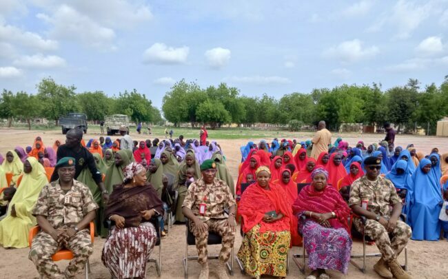 Military hands over 277 rescued women, children to Borno govt