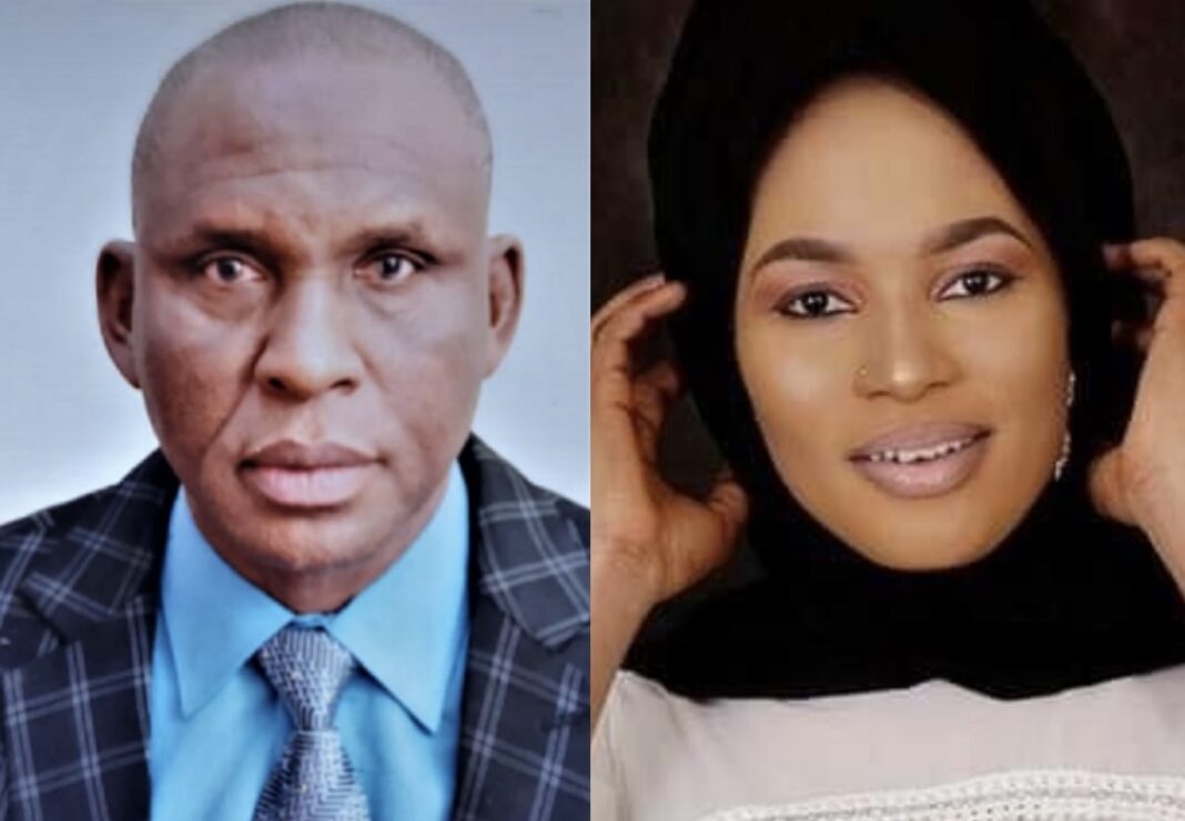 Retired Magistrate Muntari Dandago and Sadiya Haruna