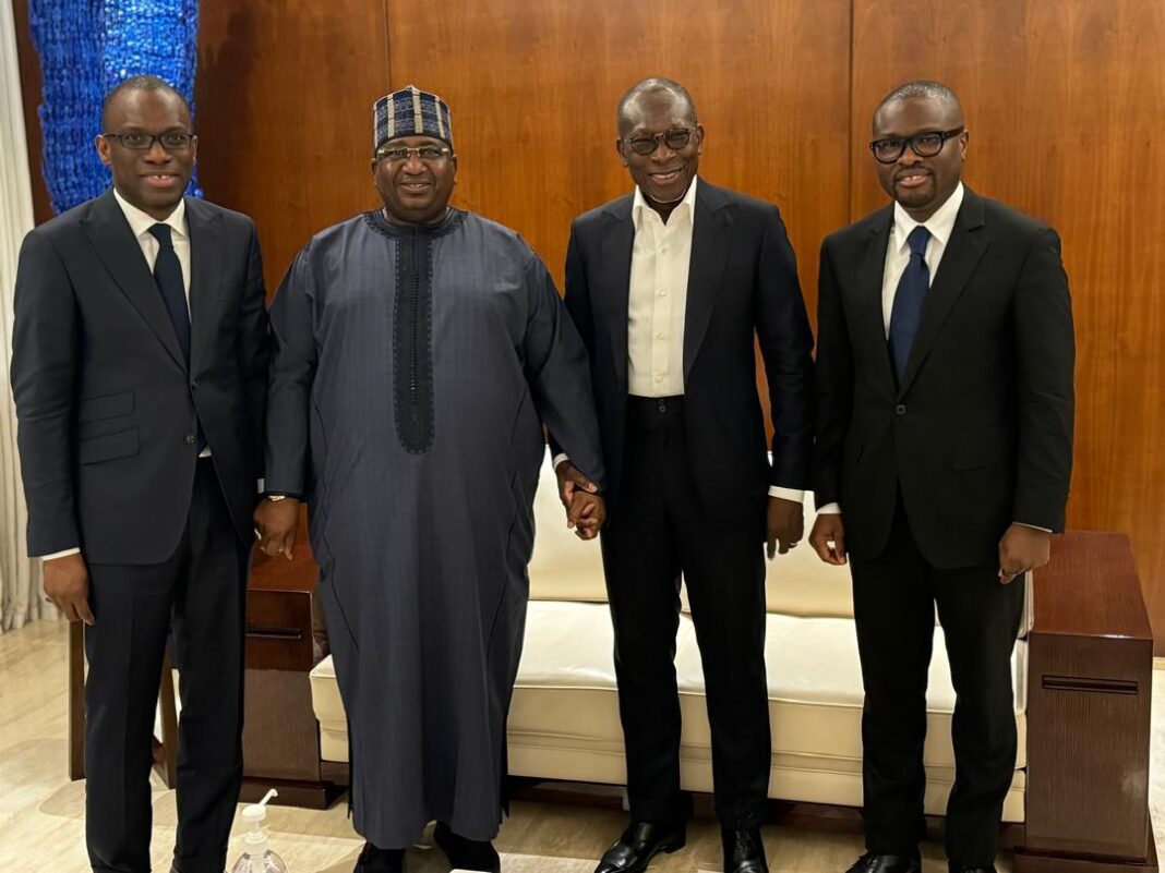 Governor Nasir Idris of Kebbi meeting with the President of the Benin Republic, Patrick Talon, in Cotonou.