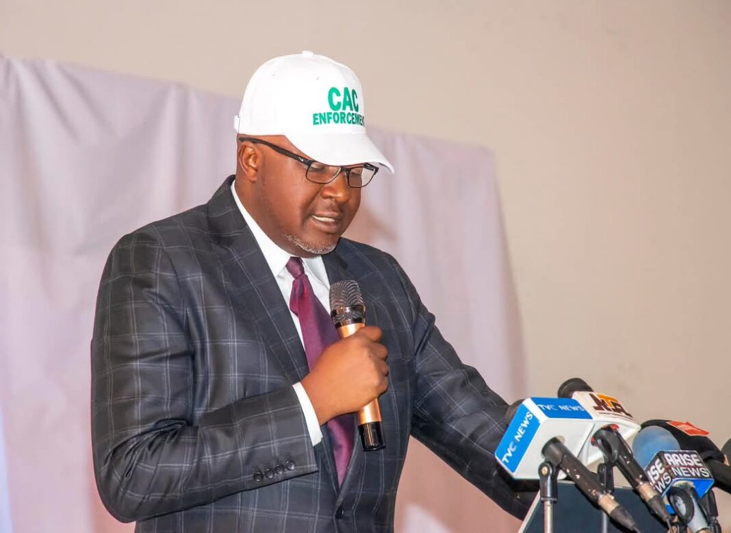 Registrar-General of CAC, Hussaini Magaji, speaking during the in-house enforcement and compliance training for state offices in Abuja.