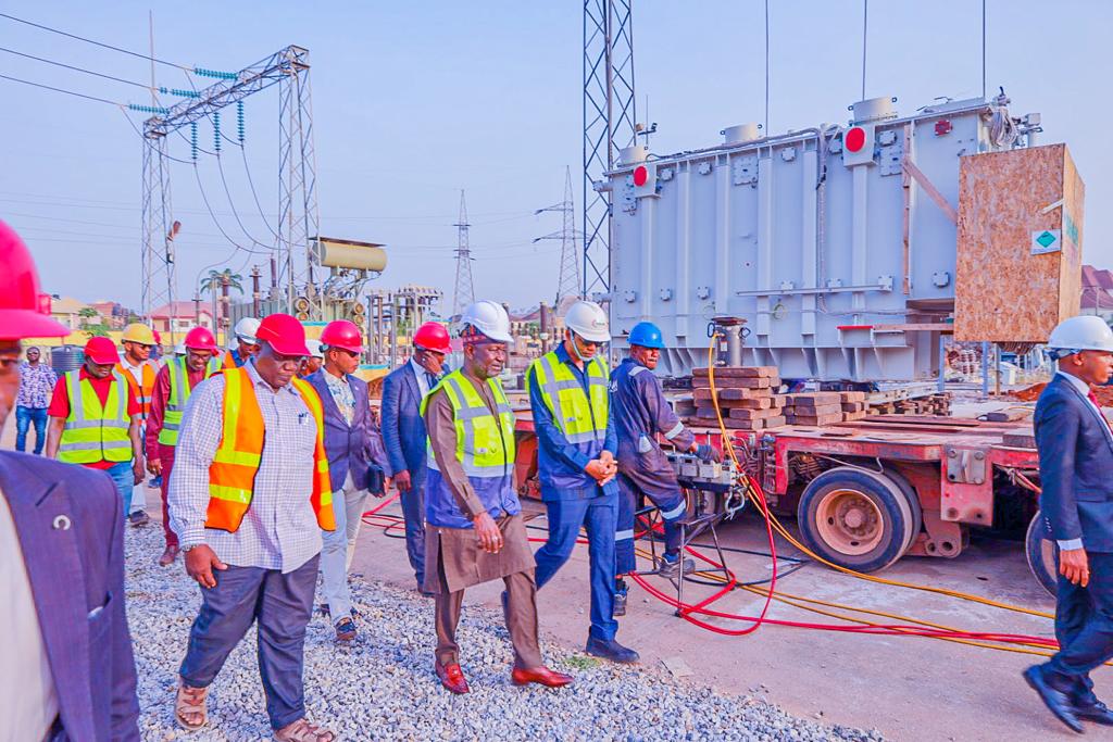 Siemens(PPI) transformers received and inspected by HMPower Abubakar and MD FGNPOWER Kenny at Apor Sub. Abuja in Dec. 2022