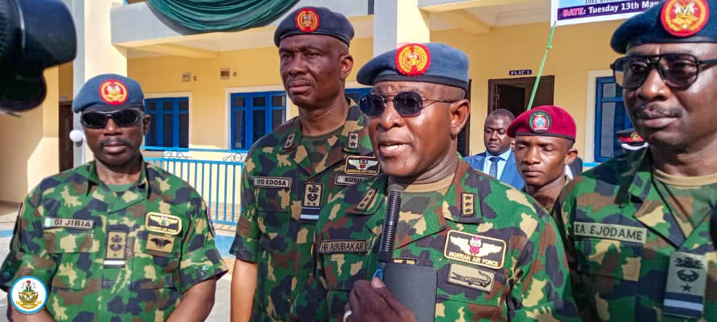 CAS while on an operational visit to frontline troops in Katsina.